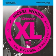 D'addario Exl170sl Xl Nickel Serisi Bas Gitar Tel Seti Regular Light - 45-100 - Super Long Scale