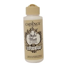 Style Matt Akrilik Boya, 120ml, Beyaz, Mat Genel