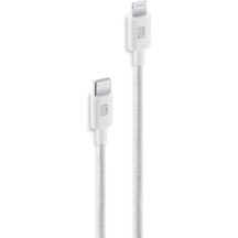 Cellularlıne Usb-c To Usb-c Örgü Dayanıklı 150 Cm Şarj Kablosu Beyaz