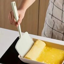 Elmpaly Beyaz Yapışmaz Spatula - 230 C Dayanıklı, Çizilmeye Karşı, Kolay Temizlik Beyaz