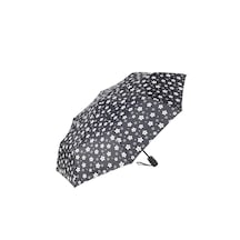 Marlux Siyah Çiçek Desenli Tam Otomatik Kadın Şemsiye M21mar706r002 - Siyah Beyaz