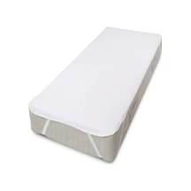 Bebesi Bebe 70x140 Cm Pamuklu Sıvı Geçirmez Alez Köşe Lastikli Beyaz