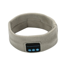 Geeroyoo Kablosuz Spor Baş Bandı - Bluetooth 5.0, 8 Saat Müzik Keyfi, Yıkanabilir Ve Rahat Uyku Kulaklığı Açık Gri