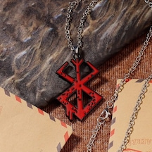 Dükkan Design Berserk Animesi Siyah Logo Kolye Çok Renkli