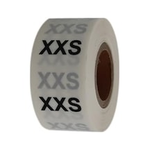 Pp Şeffaf Beden Size Etiketi 25mm X 25mm Çap Ruloda 500 Adet Xx Small 124-Pembe