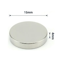 2 Adet - 15x4 Mm Neodyum Mıknatıs Neodim Magnet Yuvarlak