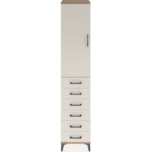 Hyperion Dolap 3 Raflı 6 Çekmeceli Tek Kapaklı 44x44x221 Çam-aytaşı Atlas Çam