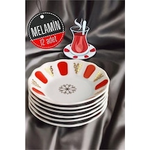 Transformacion 12 Adet Melamin Çay Tabağı 717973 Açık Mavi