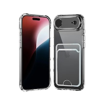 Apple Uyumlu iPhone 17 Air Uyumlu Kart Şeffaf Silikon - Şeffaf