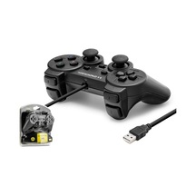 Pc Uyumlu Kablolu Usb Gamepad Oyun Kolu - Siyah W201s
