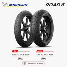 Michelin Road 6 120/70 Zr19 60w - 170/60 Zr17 72w Ön Arka Motosiklet Lastik Takımı