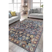Çam Halı Anatolia 32-050 Etnik Eskitme Desenli Dokuma Tabanlı Yıkanabilir Şönil Salon Ve Oda Halısı Multi 23