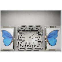 Zk01 Z Kare Saat Seti 70x70 Cm ,50x70 Cm Çok Renkli