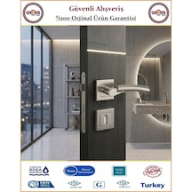 Sofuoğlu Batum Rozetli Kapı Kolu - Nikel Saten - Oda