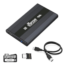 Ropcomp 2.5" Usb 2.0 Sata Harici Hdd Kutusu Type-c Dönüştürücülü