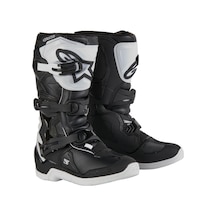 Alpinestars Tech 3s Kros Genç Motosiklet Botu Beyaz Siyah