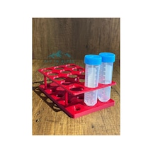 50ml Falkon Santrifüj Minimal Deney Tüpü Standı 5 3 Tüpler Görsel Amaçlıdır Kırmızı