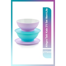 Allegra Tatlı Kabı 2'li Set 275 Ml Mavi-lila Mavi-lila