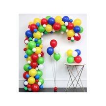 Canlı Karışık Renkli Balon Konsept Balon Zincir A