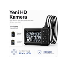 Uninet 30 Metre Ekranlı 2 Kameralı Endoskop Yılan Kamera
