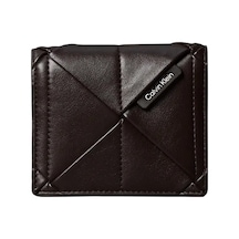 Calvin Klein Woven Flap Card Case, Bal Kahverengi Kadın Cüzdan