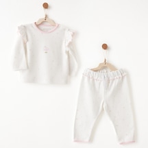 Andywawa Kız Bebek Takım 2 Parça Set Anw-ac26507 Ekru