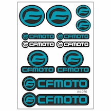 Sevenkardeşler A4 Sticker Cf Moto 076 Tek Paket Çoklu