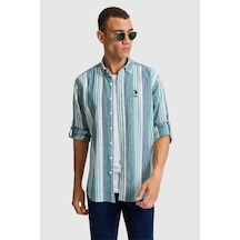 U.S. Polo Assn. U.s. Polo Assn. Erkek Koyu Yeşil Gömlek Desenli 50320237-vr079 Koyu Yesıl