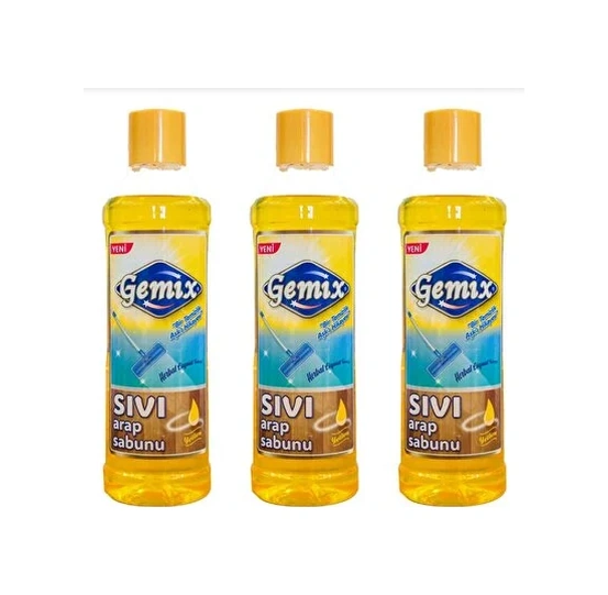 Gemix Sıvı Arap Sabunu 1000 Ml X 3 Adet