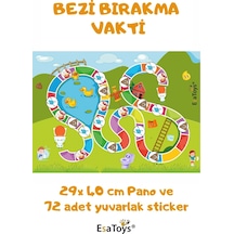 Tuvalet Eğitimi Sticker Panosu 60'lı Set 2-3 Yaş Eğitici Ödül Tablosu