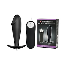 Hızlı Express Pretty Love 12 Titreşimli Kumandalı Vibratör Zenci Penis Anal Plug Stimülatör