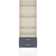 Arges Dolap 4 Raflı 2 Çekmeceli 88x30x243 Aytaşı-antrasit Aytaşı