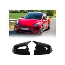 Tesla Model Y 2020-2024 Uyumlu Yarasa Ayna Kapağı İthal Parlak Siyah