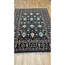 El Dokuma Afghan Halısı Siyah