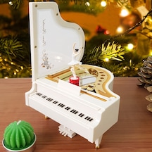 Hareketli Balerinli Piyano Müzik Kutusu
