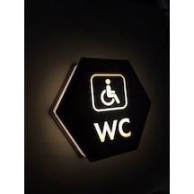 Honeycomb Serisi Işıklı Engelli Wc Yönlendirme Tabelası