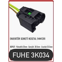 Fhe 3k034 Enjektör Soketi Kostal 9441311