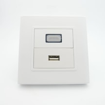 Duvar Prizi - Sıva Altı - Hdmı - Usb 2.0 - Dişi - Dişi