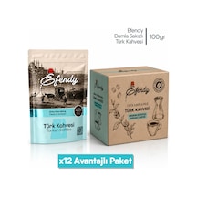 Shazel Efendy Geleneksel Damla Sakızlı Türk Kahvesi Doypack 100 Gr 12 Adet