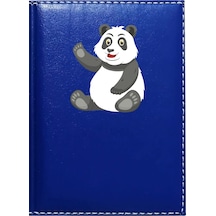 Promosyon Denizi Sevimli Panda 2 Görselli Lacivert Ruhsat Kabı