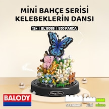 Balody Mini Bahçe Serisi Kelebeklerin Dansı Yapı Bloğu Seti 530 Parça