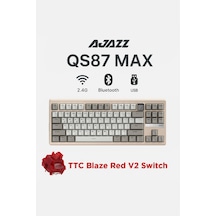 Qs87 Max 3 Modlu Bağlantı, Alüminyum Alaşım, 87 Tuş, Tft Ekranlı, 8000 Mah, Custom Mekanik Klavye