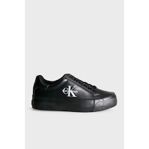 Calvin Klein Deri Logolu Sneaker Ayakkabı Hw0hw031590gj Kadın Ayakkabı Hw0hw03159 0gj Siyah