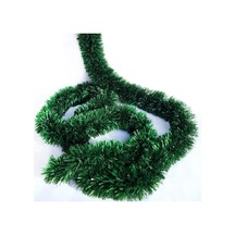 3 Paket 6,5 Cm Kalın Sim Süs Siyah Yeşil - Yılbaşı Süsü