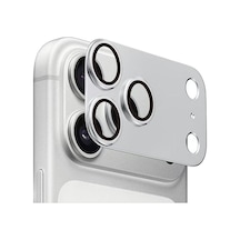 Apple Uyumlu iPhone 17 Pro Max İçin Zore Cl-20 Kamera Lens Koruyucu Gümüş Diğer