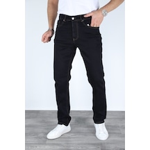 Myrab Denim Erkek Regular Fit Yıkamasız Görünümlü Kot Pantolon Zift Lacivert