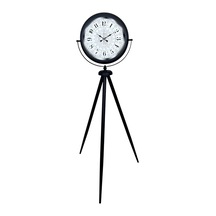 Büro Ev Ofis Hediyesi İçin Motifli Siyah Tripod Ayaklı Saat Diğer