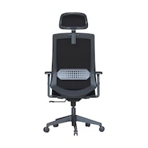 Ergonomik Fileli Ofis Çalışma Koltuğu, Ayarlanabilir Başlık Ve Bel Desteği 120x60