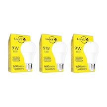 Lorex 9w Beyaz Işık Led Ampul 3adet