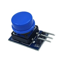 12x12mm Push Buton Switch Modül Mavi Kapak 1 Adet